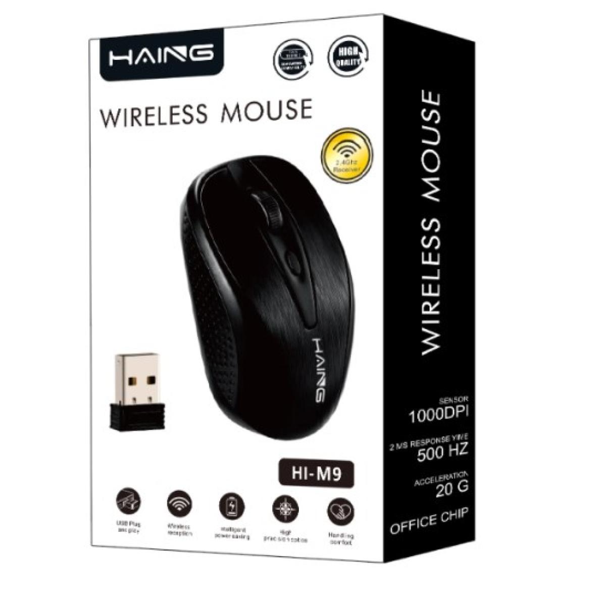 HAING M9 Optical USB Computer 2.4G Wireless Mouse HAING M9 Optical USB Computer 2.4G Wireless Mouse